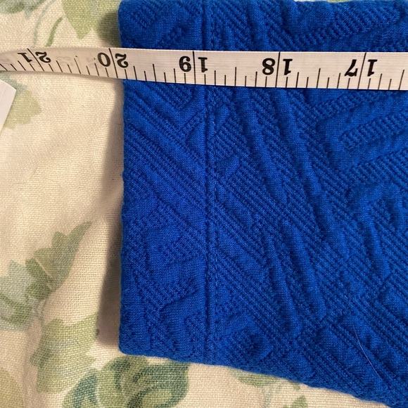 Ali Miles Royal Blue Cowl Neck Tunic Career City Chic Elevated Style Textured - Picture 8 of 11